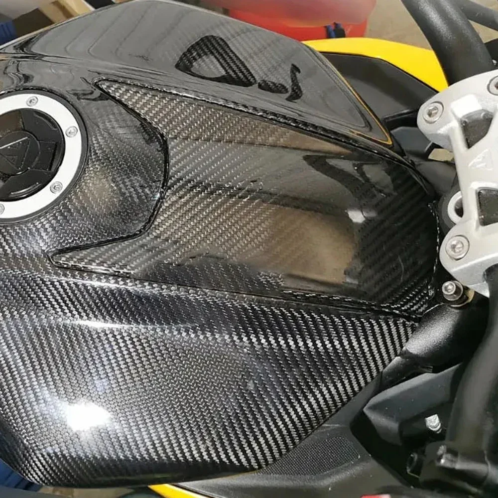 For Street Triple 765RS /moto2 2023 2024 New Motorcycle Gas Fuel Tank Air Box Front Upper Cover Carbon Fiber Fairing Cowl