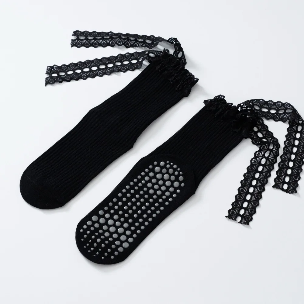 

New Cotton Pilates Socks Breathable Harajuku Street Strappy Grip Sock Sweat-absorbent Casual Yoga Socks