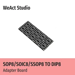 WeAct 10PCS SOP8 SOIC8 SSOP8 To DIP8 Transfer Board DIP Pin Board Pitch Adapter