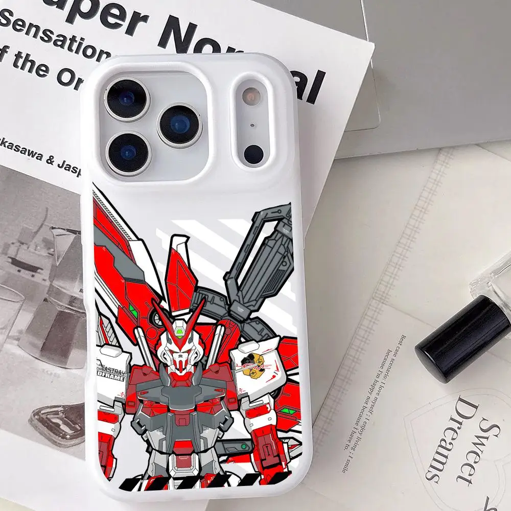 Art Mobile Robot Design Phone Case For iPhone 17 16 15 14 13 12 Pro Max Plus Clear Jelly Shockproof 2-in-1 Soft Protective Cover