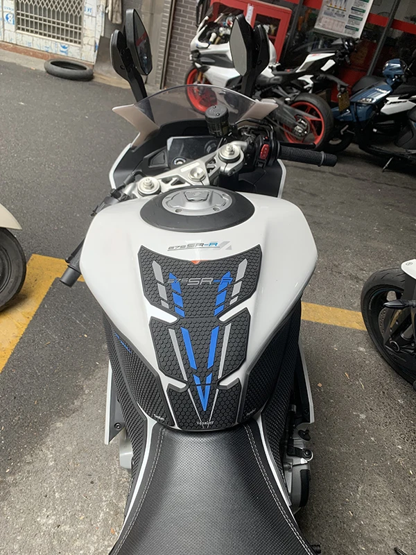 For CFMOTO 675SR 675SR-R Motorcycle Accessories Rubber Fuel Tank Stickers Kits Protection Thicken Stickers New