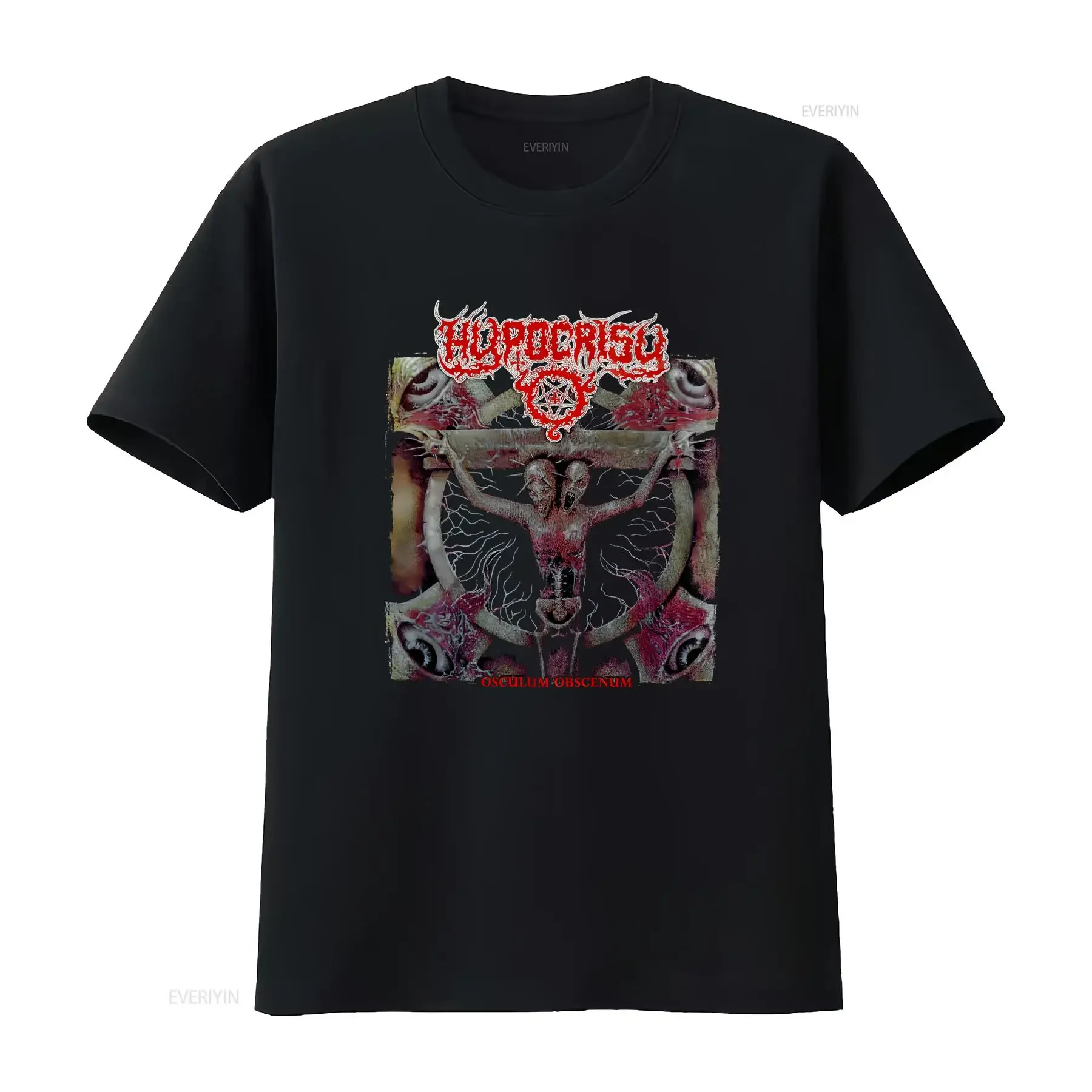Hypocrisy osculum T shirt death metal at the gates septicflesh demigod entombed vintage Washed Top For Everyday Wear