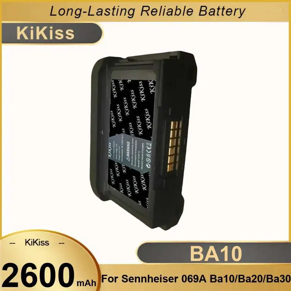 

Long-Lasting For Sennheiser 069A BA10 BA20 BA30 BA10 Wireless Microphone Receiver Battery 2600mAh
