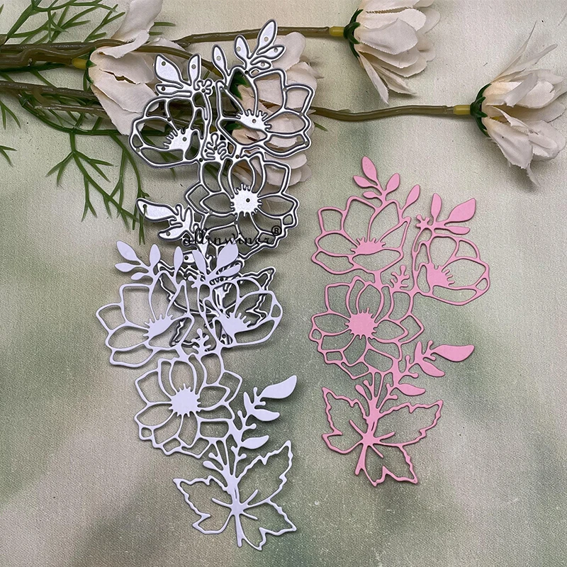 New Flower leaf branch Metal Cutting Dies for DIY Scrapbooking Album Paper Cards Decorative Crafts Embossing Die Cuts