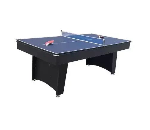 Indoor Multi-Function Game Table Pool Billiard Tennis MDF Cushion PVC Pocket Includes All Accessories