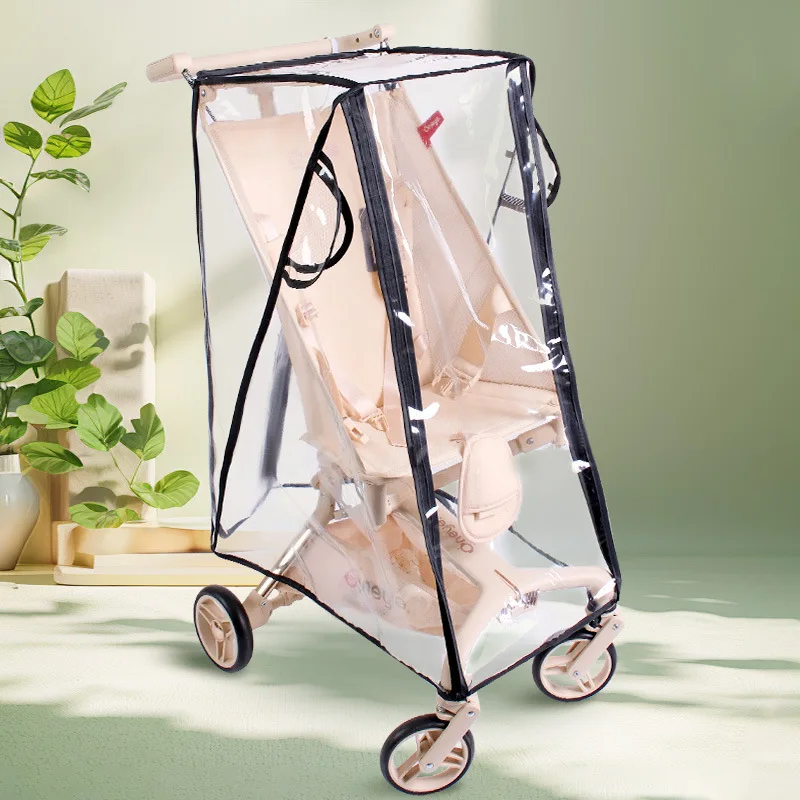 درع المطر بجيب لعربة الأطفال - معطف واق من المطر لعربة الأطفال مقاوم للرياح والغبار، درع طقس متعدد الوظائف للنزهات للأطفال الصغار #6