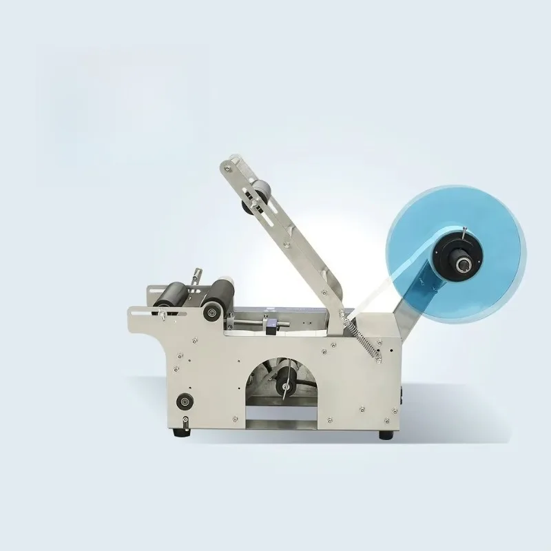 

Hot Pot Bottle Label Printing Machine Plastic Glass Bottle Semi-automatic Labeling Machine