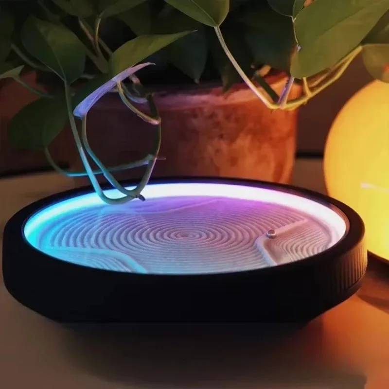 Dynamic sand painting table Mini sand painting robot Decompression table ornament Dynamic sand painting table