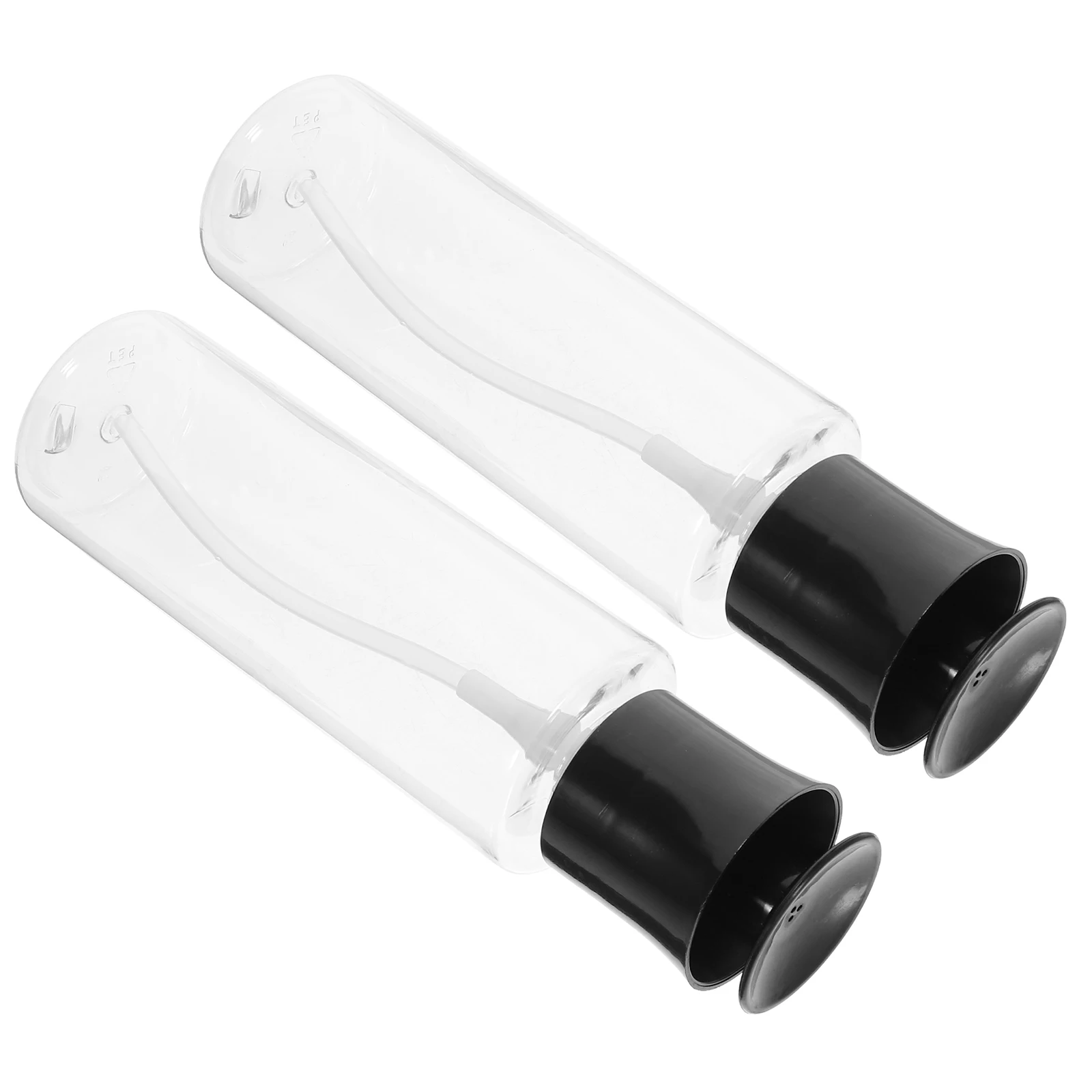 

2pcs 500ML Black Airless Pump Bottles Refillable Travel Containers Portable Lotion Bottle Cream Sub Bottle Cosmetics Empty