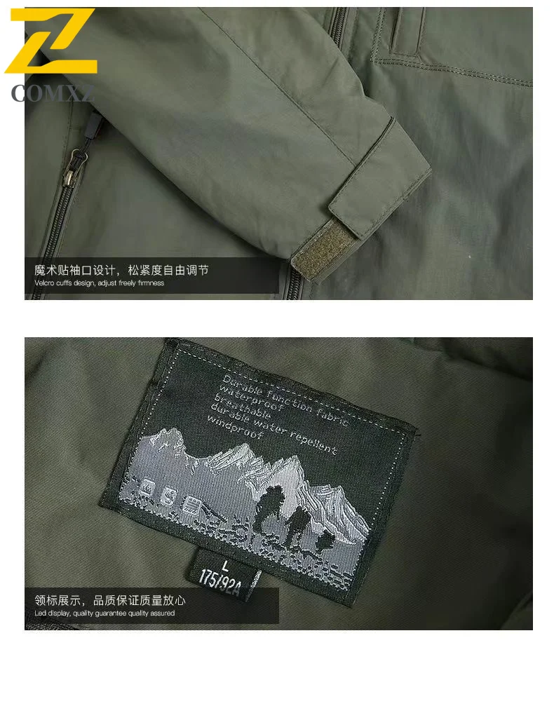 COMXZ 2025 Hot Windproof Hooded Jacket Men Women Lightweight Trekking Coat Outdoor Hiking Waterproof Breathable Sports Wear