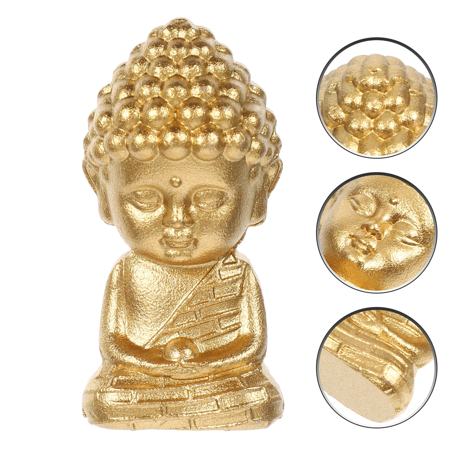 

Brass Craft Retro Buddha Sculpture Home Desktop Decoration Mini Buddha Statue Vintage Brass Ornament Delicate Adorn