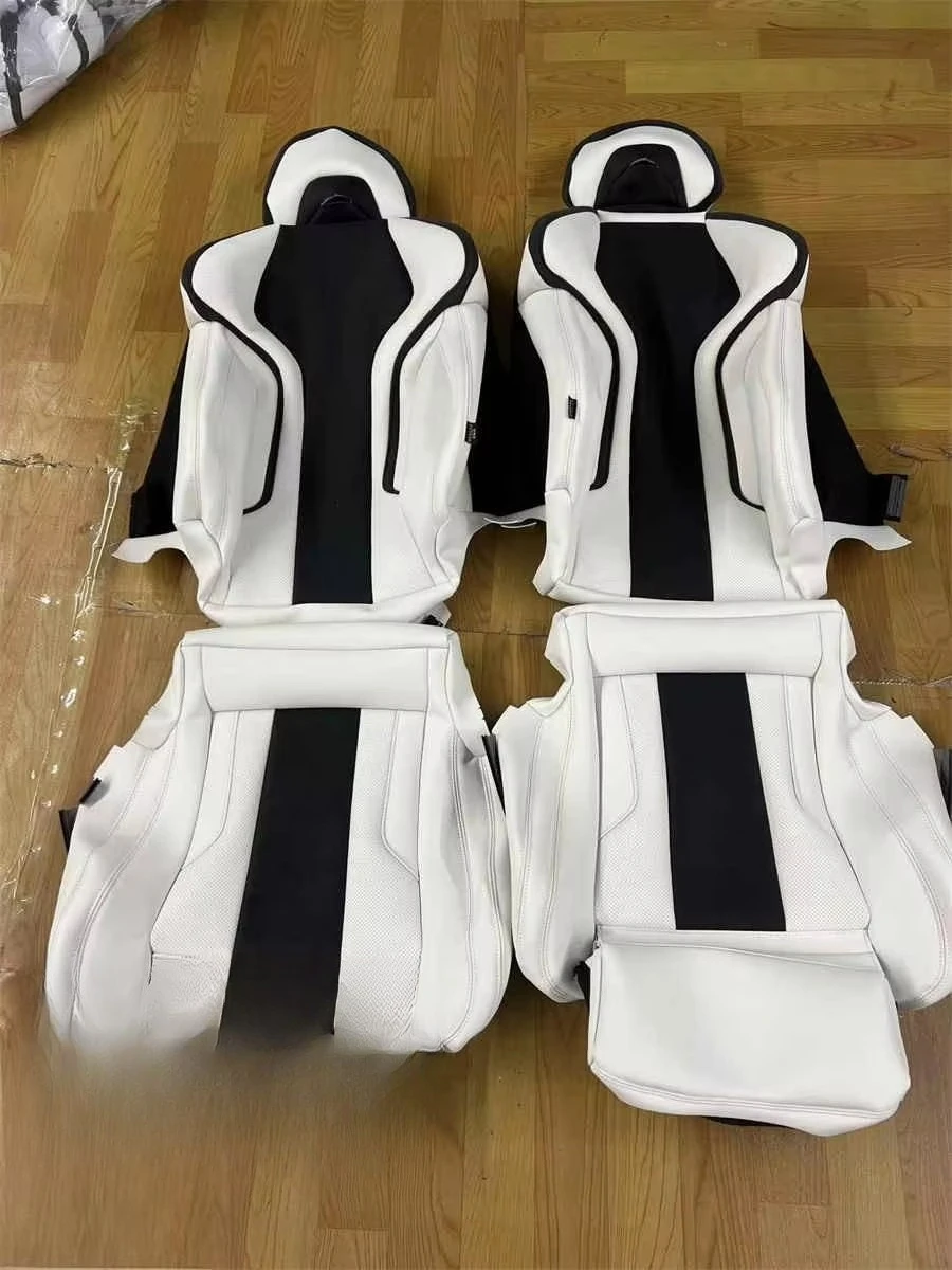 For 7 5 3 1 Series X5 X3 X1 E46 E90 E60 F30 F10 E39 F20 G20 E36 Custom Fit Car Accessories Seat Covers for 5 Seats Leather