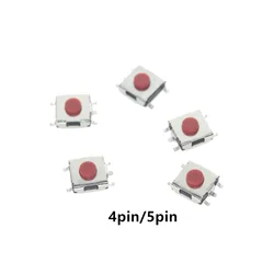 20/100PCS 6*6*2.5 / 3.1 / 3.7 / 4.3 mm SMD Switch 4 / 5 Pin feet Touch Micro Switch Push Button Switches Red 6X6 Tact Switch