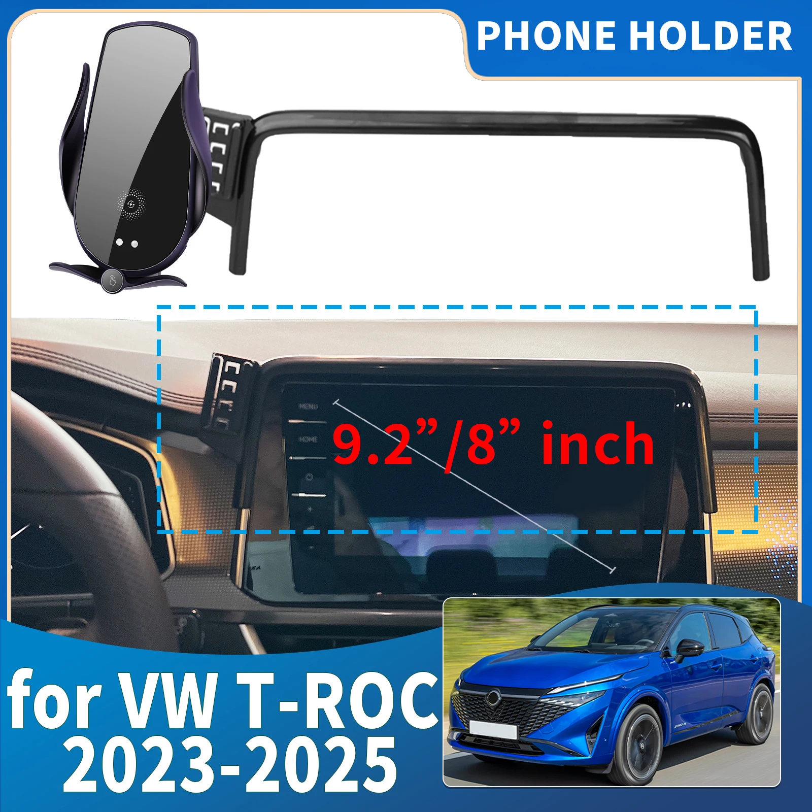 

fit for VW T-ROC 2023 2024 2025 Integrated Screen Mount Phone Holder Mount Car accessoires