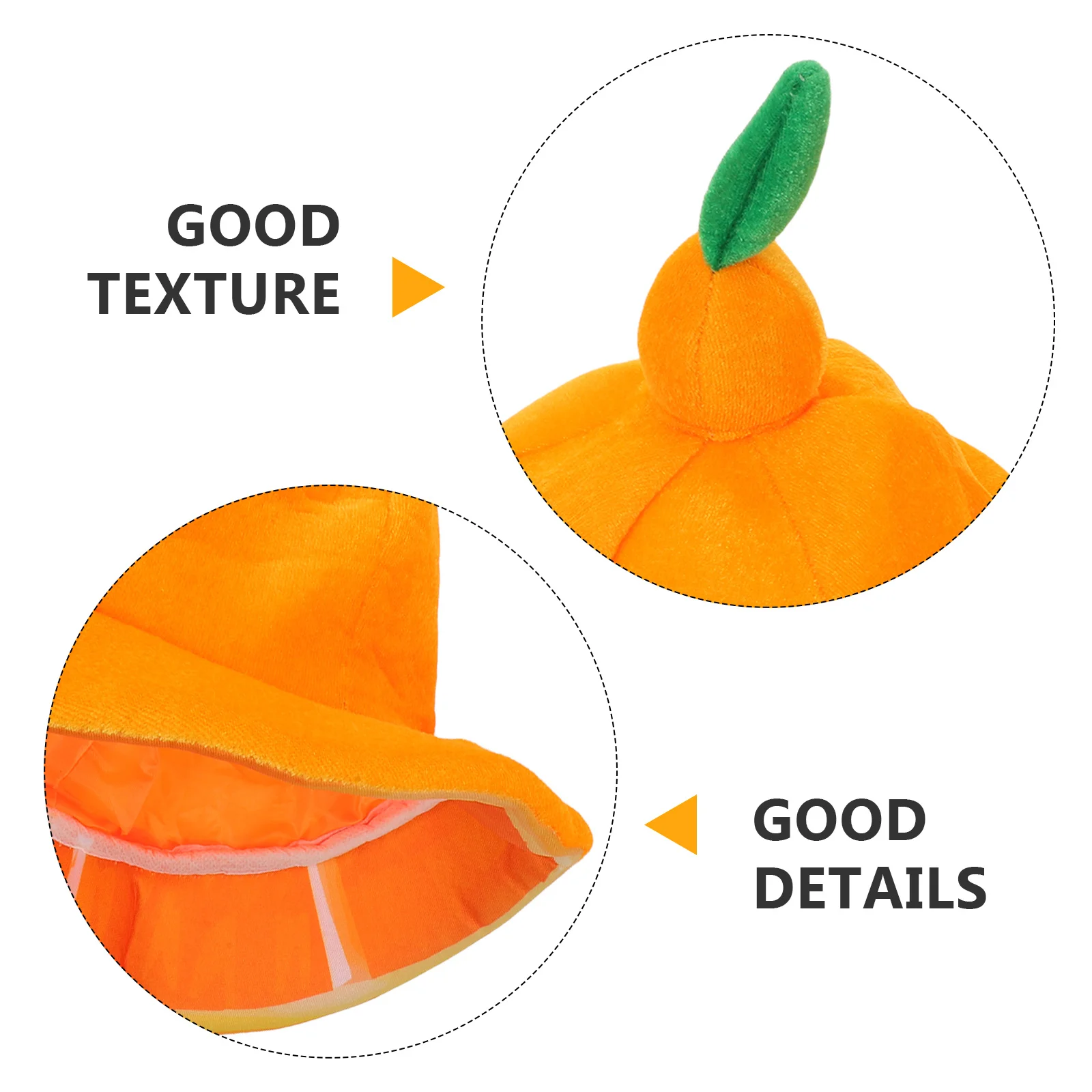 Cosplay Halloween Party Costume Orange Hat Headwear Festive Touch Lightweight Material Versatile Use Birthday Easter Celebration