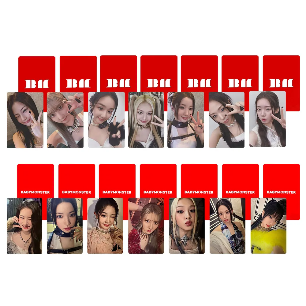 7Pcs/Set BABYMONSTER Idol Girl New Album Series Lomo Cards HD Printd Photocards PHARITA CHIQUITA RUKA ASA RORA AHYEON Fans Gift