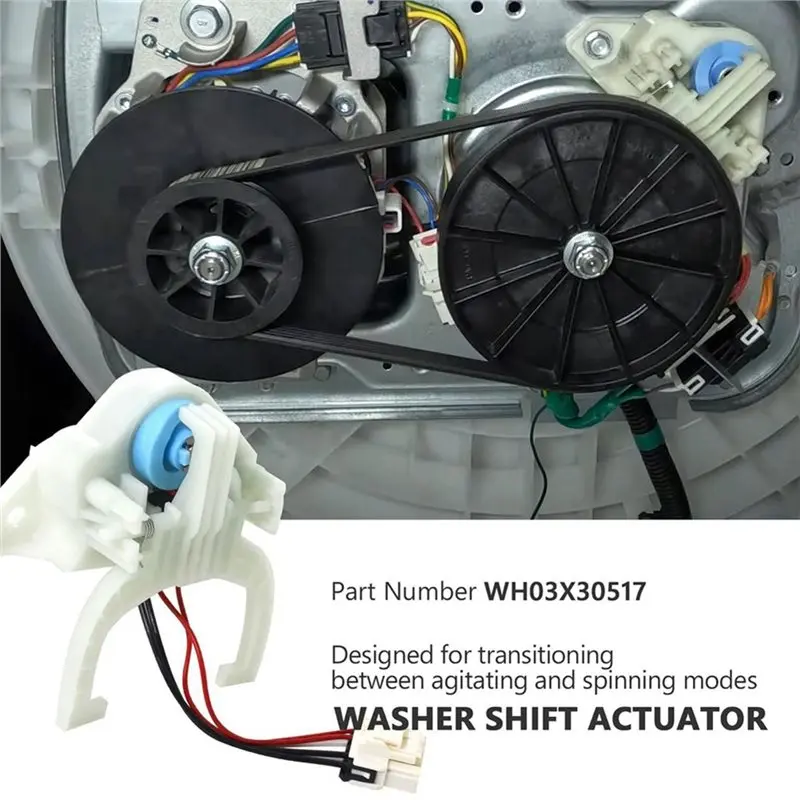A97T Upgraded WH03X30517 Washer Shift Actuator & WH01X27538 Drive Belt