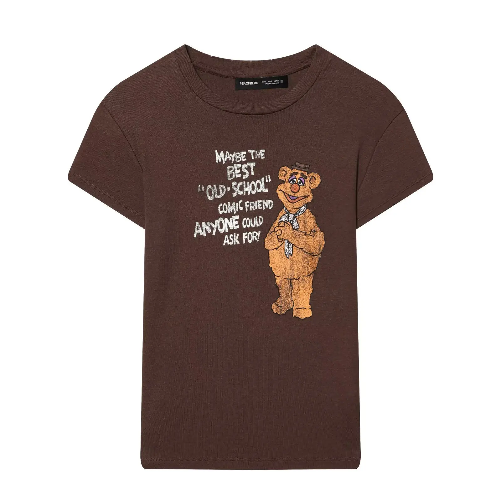 Women's Round Neck Printed Puppet Show T-Shirt   4EZY
