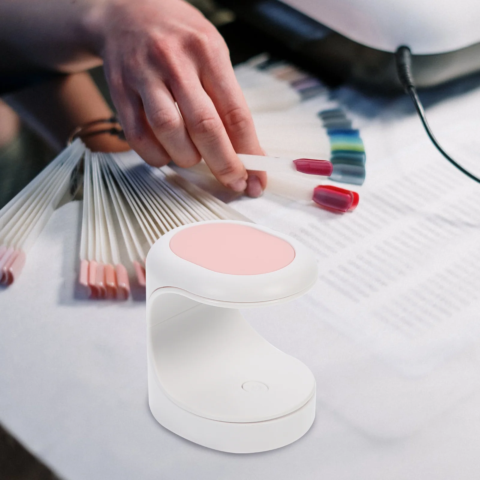 1 مجموعة صغيرة تصميم مسمار مصباح لصالون قسط مانيكير مجفف ضوء للأظافر هلام البولندية علاج المدمجة مسمار أداة فنية