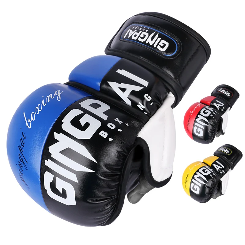 

MMA Fighting Boxing Gloves Half-Finger Thickened Sanda Free Fighting Mixed Martial Arts Training Gloves Boxing Training Gear