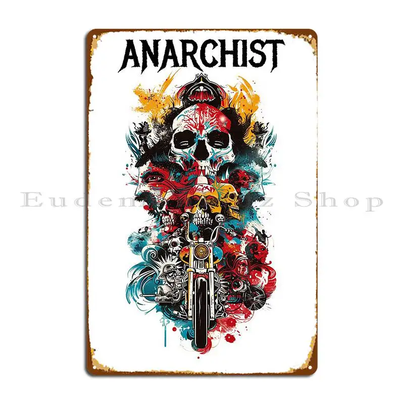 Anarchist Design 21 Of 30 Metal Plaque Poster Painting Personalized Living Room Living Room Funny Tin Sign Poster