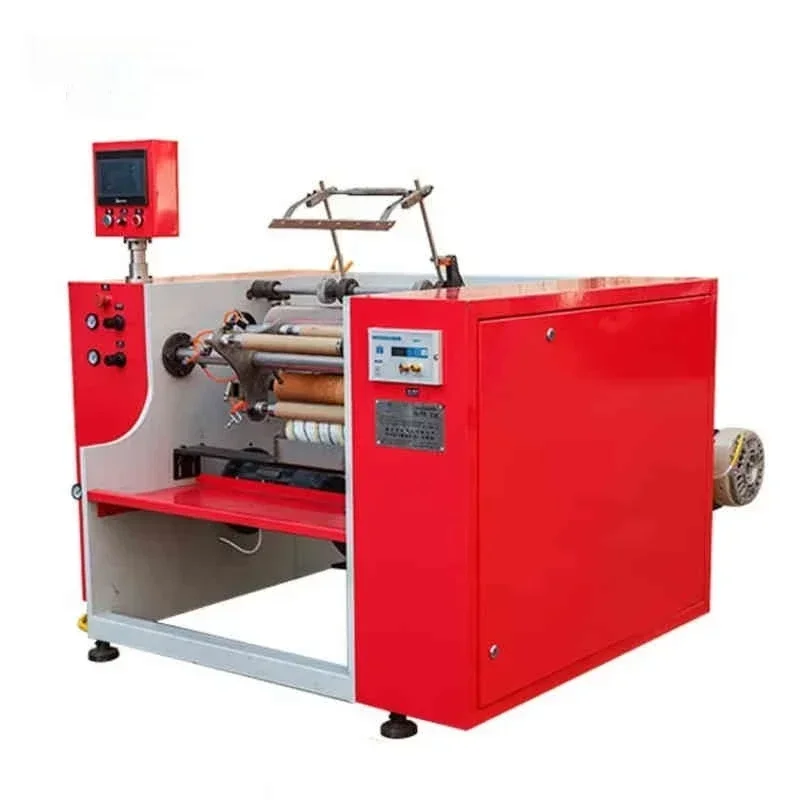 Eco-Friendly Semi Automatic 3 Shaft Household Aluminium Foil Rolg Rewinding Packaging Hinery