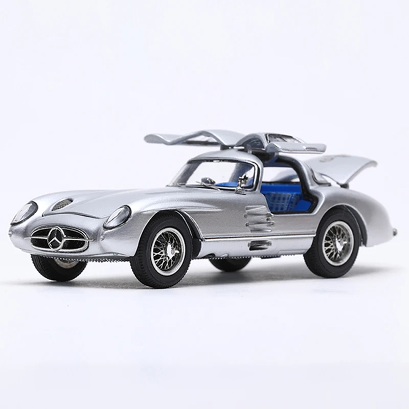 

Предпродажа YS 1:64 300SLR Модель автомобиля из сплава серебряной стрелки может открыть все двери