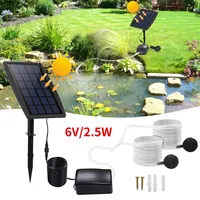 6V 2.5W Aquarium Air Pump Solar Powered Oxygenator 1L/min Fish Tank Low Noise Pond Oxygen Pump Water Pump for Aquarium Fish Tank