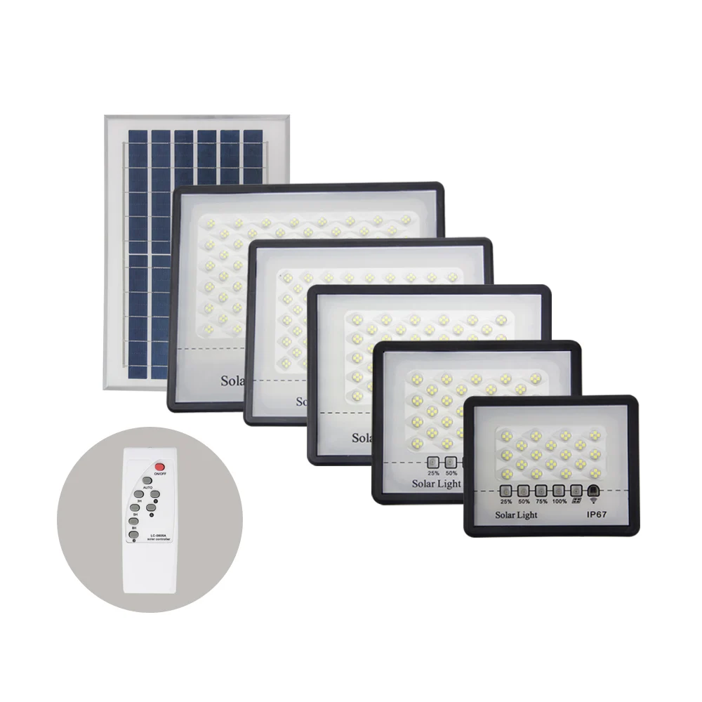 Imagem -03 - Holofote Solar 200w Ip67 Luz de Inundação Solar Externa Controle Remoto Iluminação de Altura Economia de Energia Pátio Jardim Rua