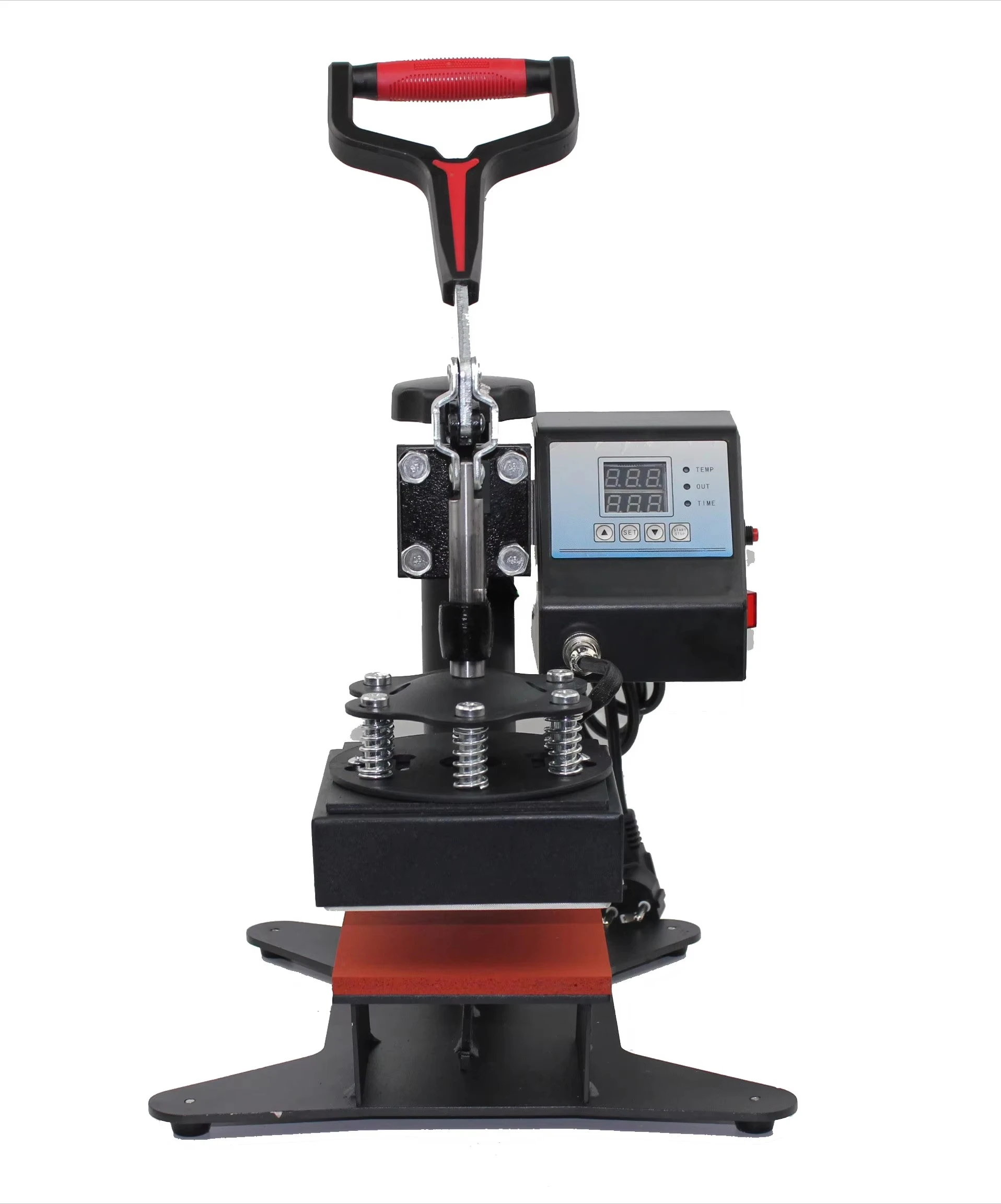 New Style Semi-Automatic 15*15 CM Label Heat Press Machine Clothes T-shirt Logo Sublimation Printing New Condition
