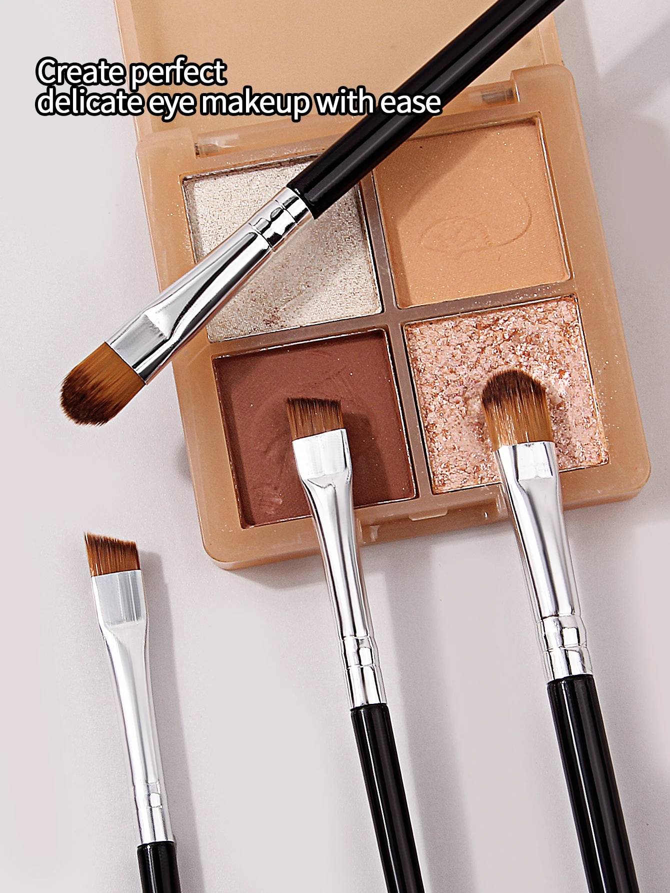 8-delige multifunctionele oogmake-upborstelset: oogschaduwborstel, concealerborstel, schuine wenkbrauwborstel, professionele eyelinerborstel