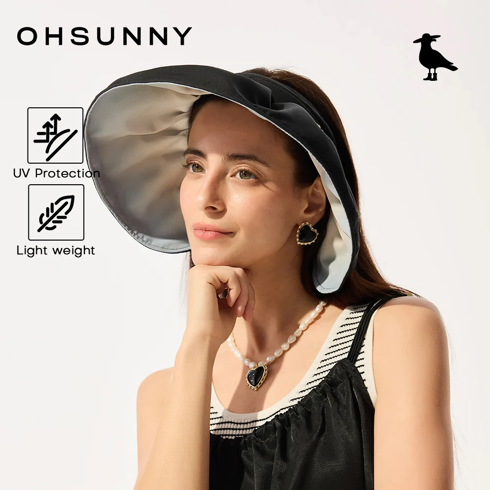 

OhSunny Foldable Visor Hat UPF 2000+ UV Protection & Compact Hairband Design 2026 New Lightweght Portable Sunhats