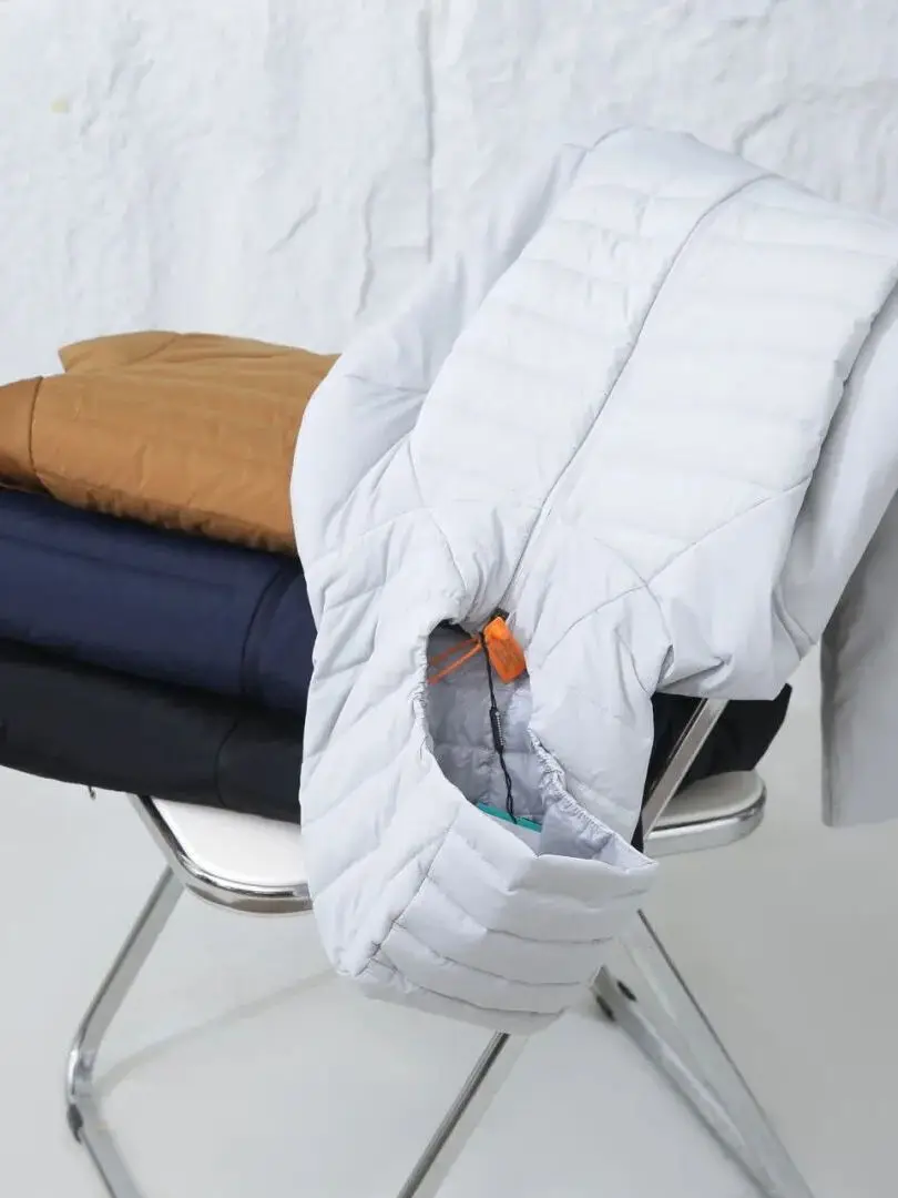 Tech Cotton Piumino con cappuccio Jaet Leggero Sport all'aria aperta da uomo Lavabile Versatile Chiusura con cerniera Calore traspirante