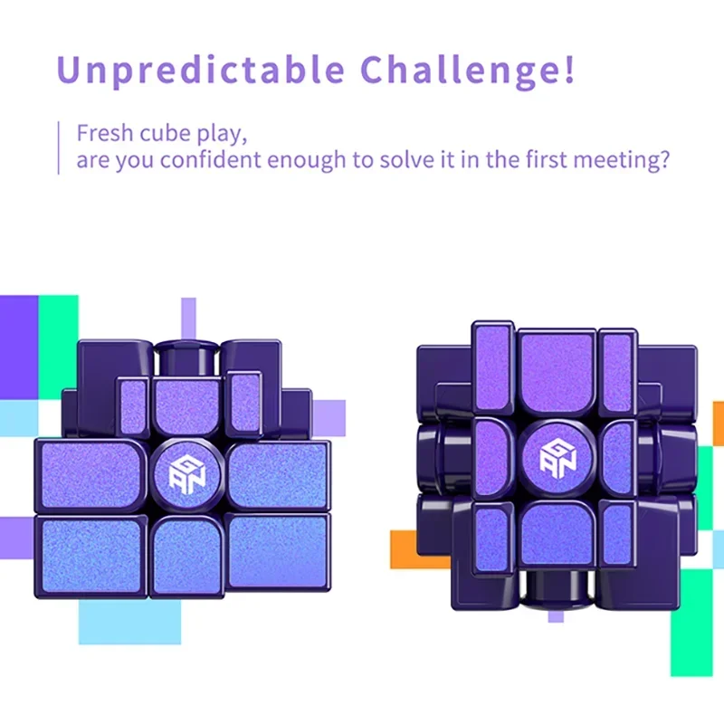Gan Mirror M UV 3X3 Magnetic Magic Speed Cube Professional Cast Coated Gan 3by3 Mirror Cube Fidget Toys Cubo Magico Puzzle