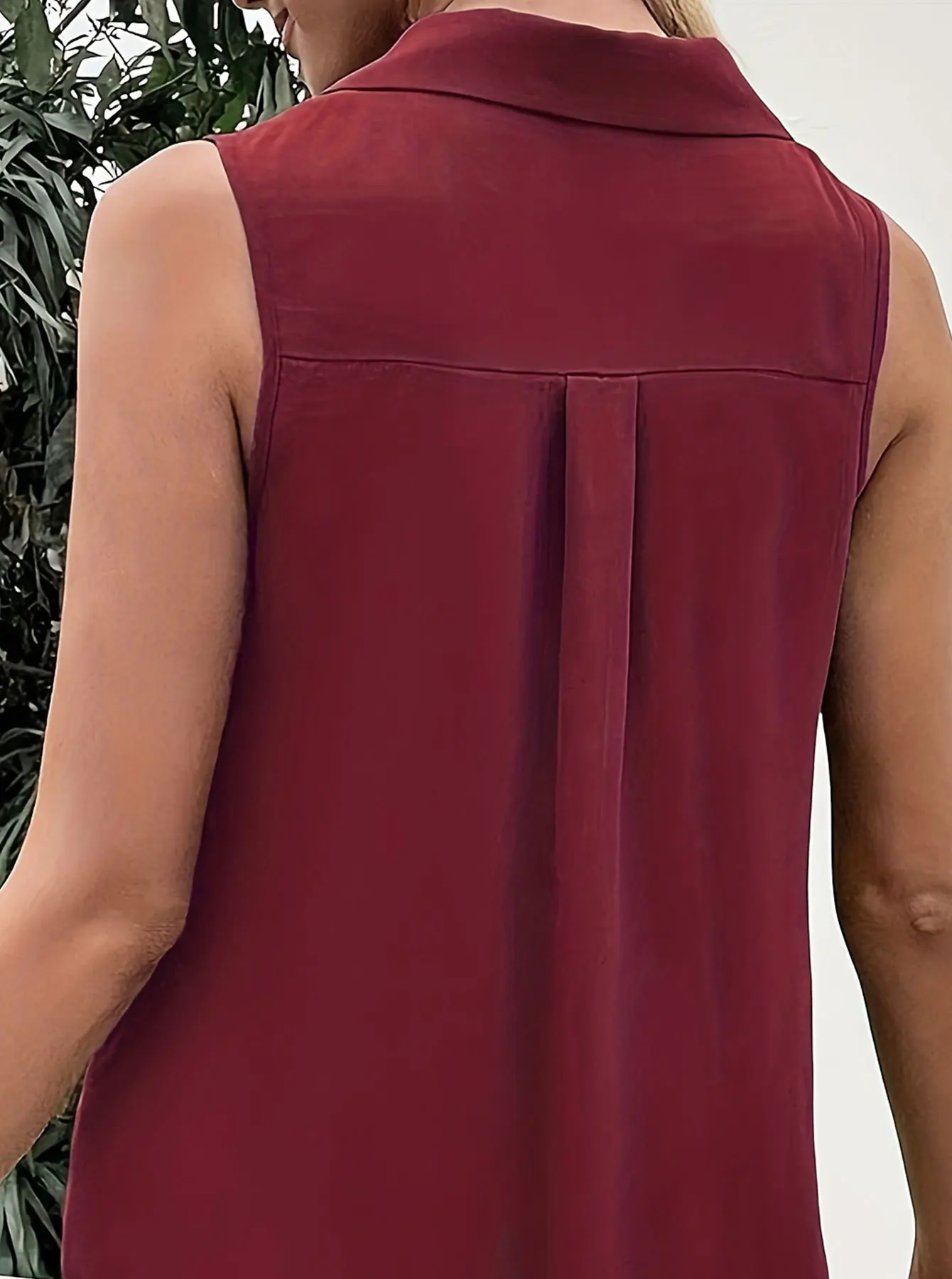 سترة نسائية منسوجة كبيرة الحجم باللون العنابي سترة نسائية منسوجة كبيرة الحجم سترة فضفاضة غير رسمية مناسبة لملابس الصيف باللون العنابي