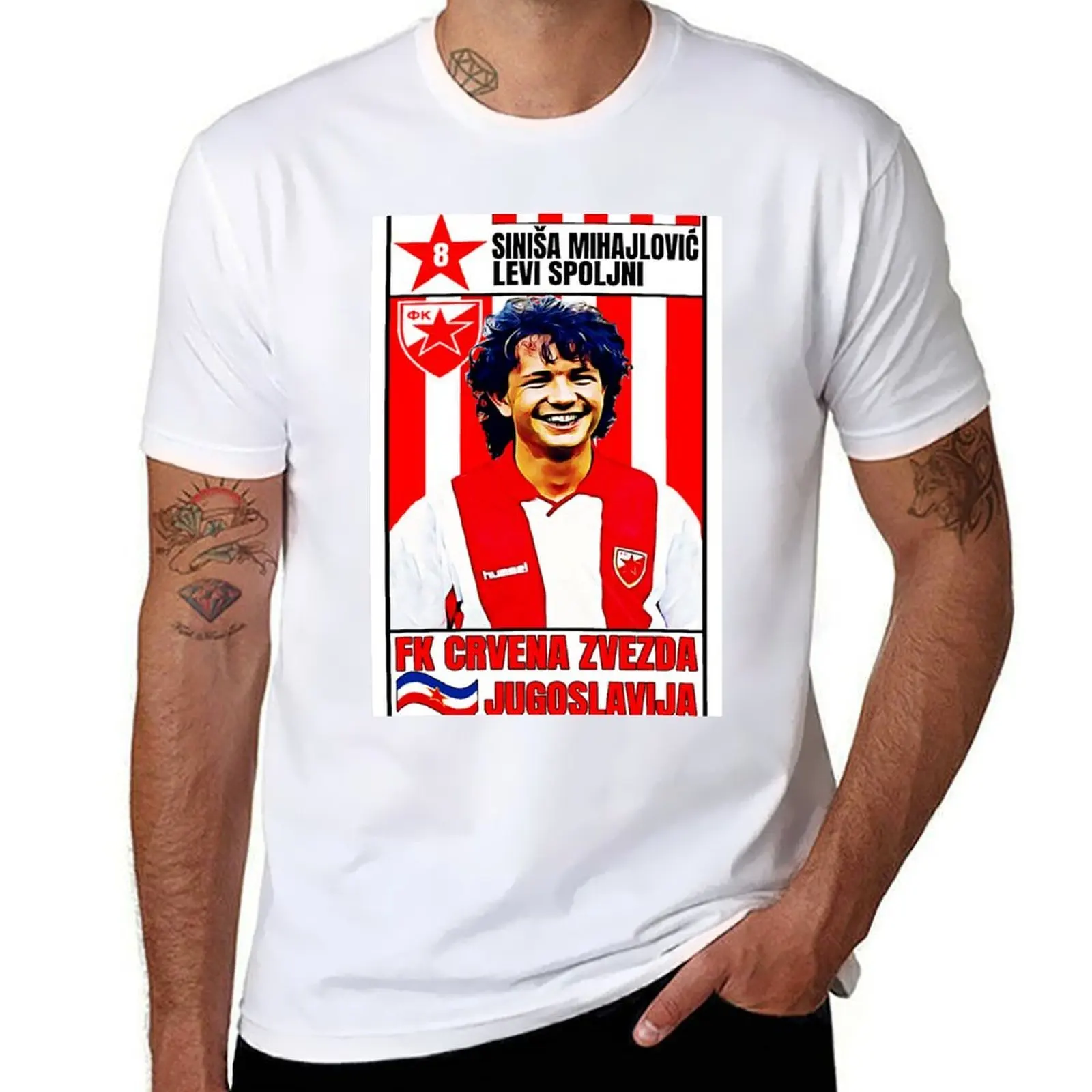 

Sinia Mihajlovi (FK Crvena Zvezda) #2 T-Shirt funny t shirts dark humor t shirts for man graphic funny T-Shirt