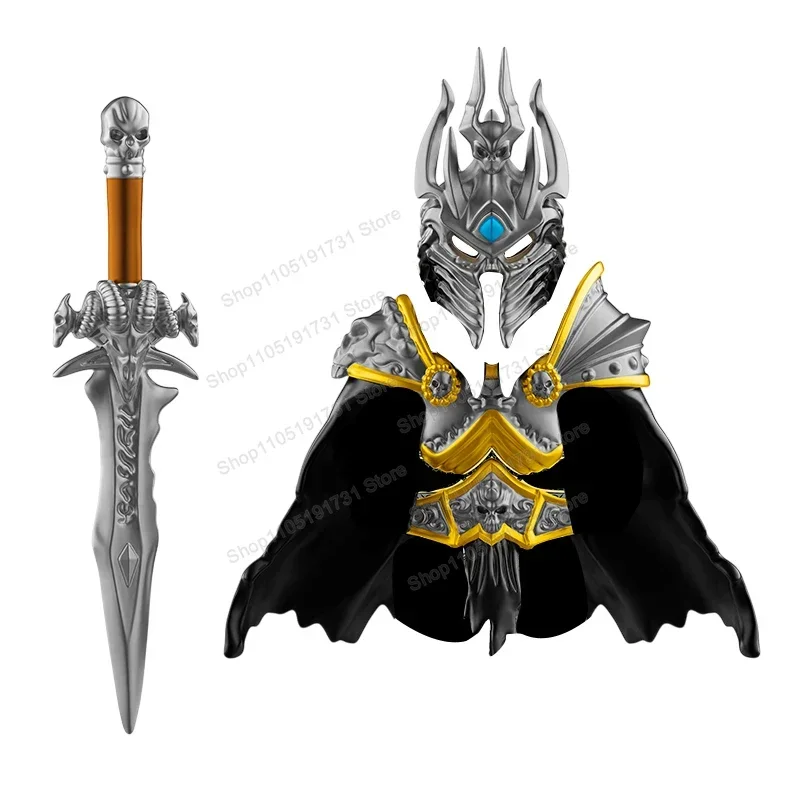 Blocs de construction de la série de jeu Black Lich King, armure chevaliers, briques, Collection de figurines d'action, cadeau de Festival pour jouets de noël