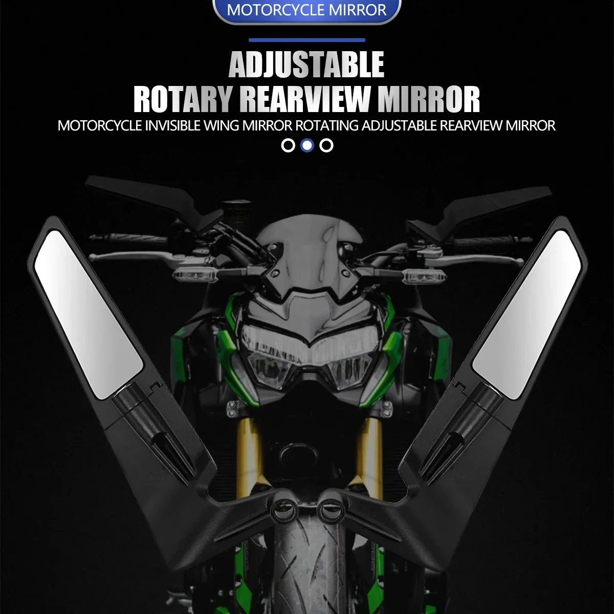 Para yamaha mt 07 mt07 mt 09 mt09 sp mt 10 mt10 sp espelhos da motocicleta stealth winglets espelho kits para girar espelhos ajustáveis