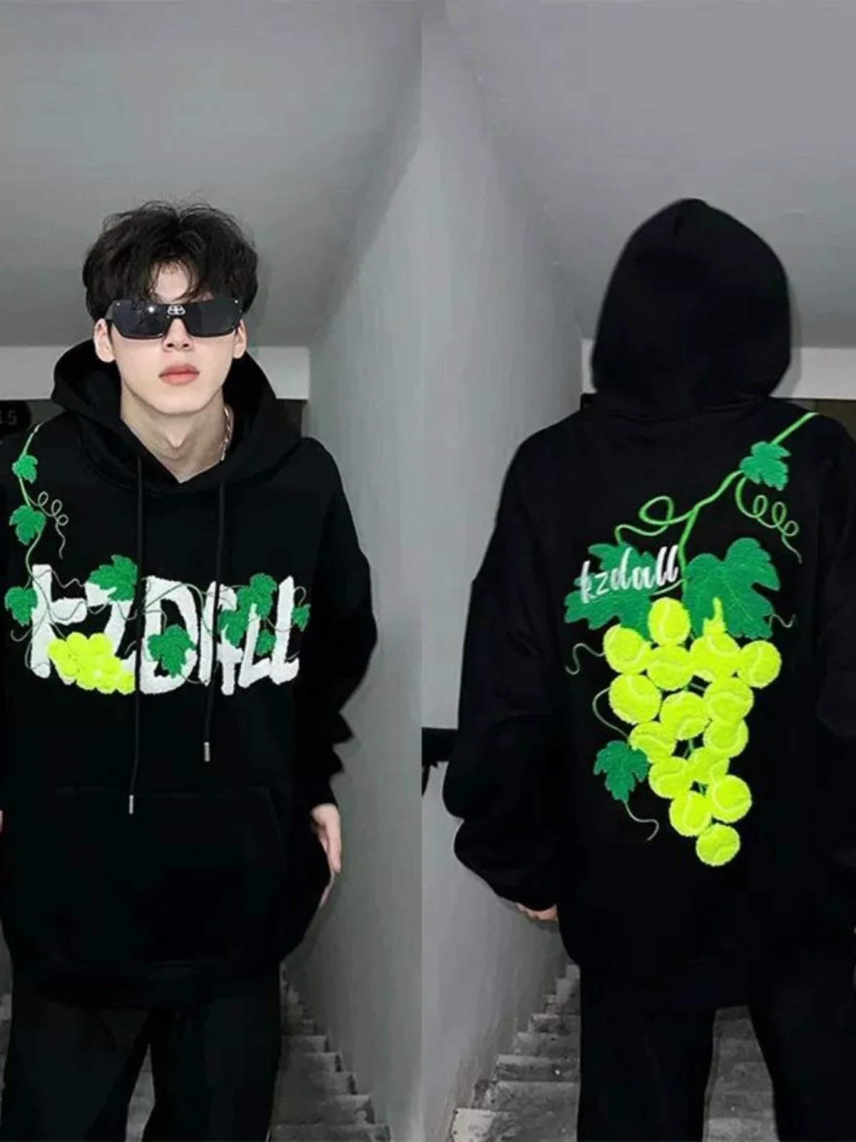 

Мужская толстовка-худи KZDALL American ape Tennis Towel, осенне-зимняя, с капюшоном, для пар, свободного кроя, молодежная, модная