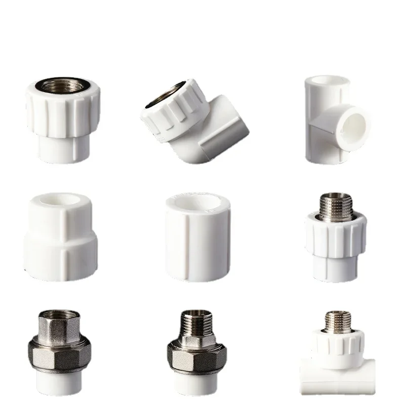 PPR Pipe Fittings Joint, Variable Diameter, Direct Elbow, Three-way Flexible Joint, Hot Melt Free Connector for Water Pipe, 25mm