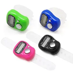 Electronic Finger Counter LCD Digital Display Finger Ring Tally Counter Mini Stitch Marker Sewing Knitting Row Counter