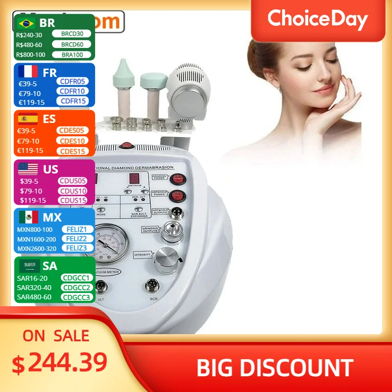 

Diamond Microdermabrasion Dermabrasion Machine Exfoliation Beauty Devices Wrinkle/Acne Remover Skin Scrubber Face Care Equipment