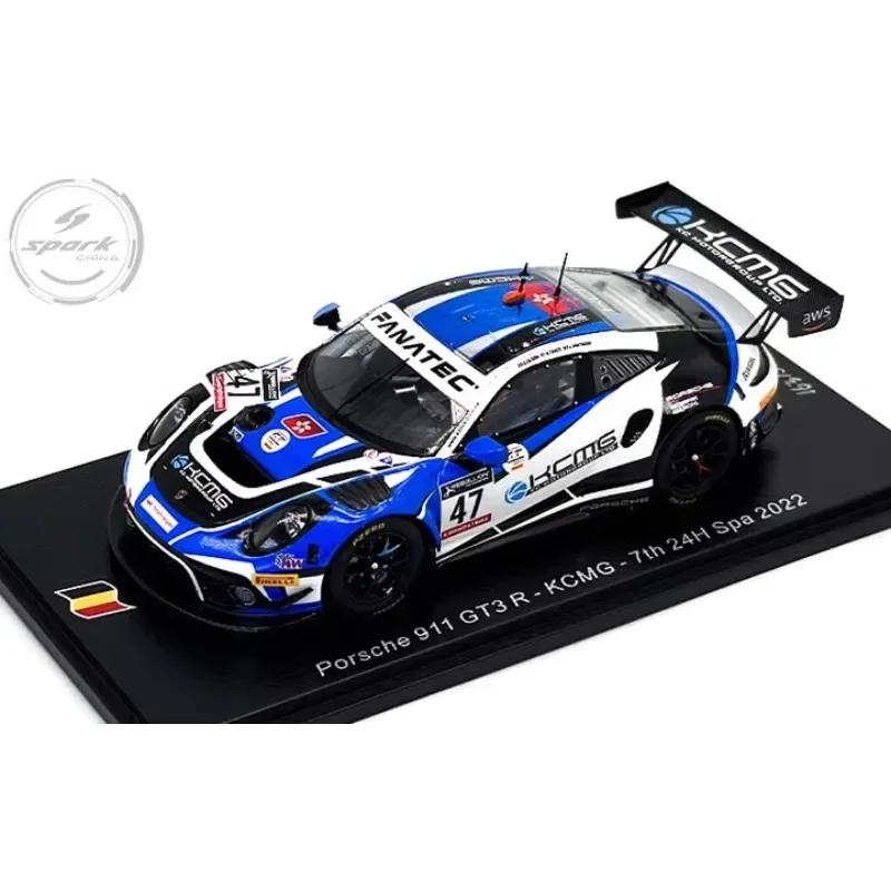 Spark 1/43 Porsche 911 GT3 2022 resin simulation model, children's collection of decorative toys, holiday gifts for children.