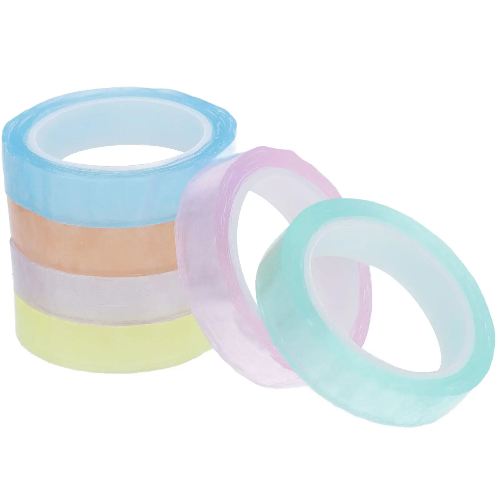 

6 рулонов цветной клейкой ленты для создания шариков, легко рвущаяся, с яркой адгезией, для рукоделия, декора и творчества, для изготовления клейких шариков своими руками