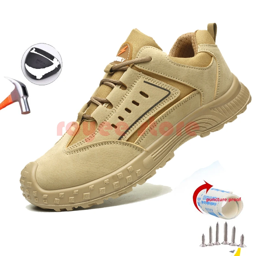 Work safty Shoes for Man Breathable Sports Safety Shoes Work Boots Anti-Smashing winter boots woman work & safety shoes