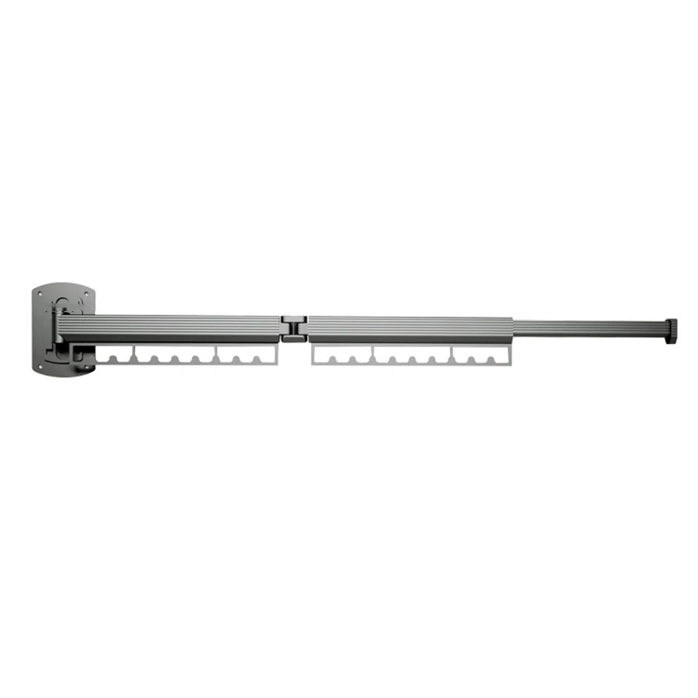 Wall Mounted Clothing Line Smartly Designed to Accommodate Multiple Garments Without Compromising Stability Wall