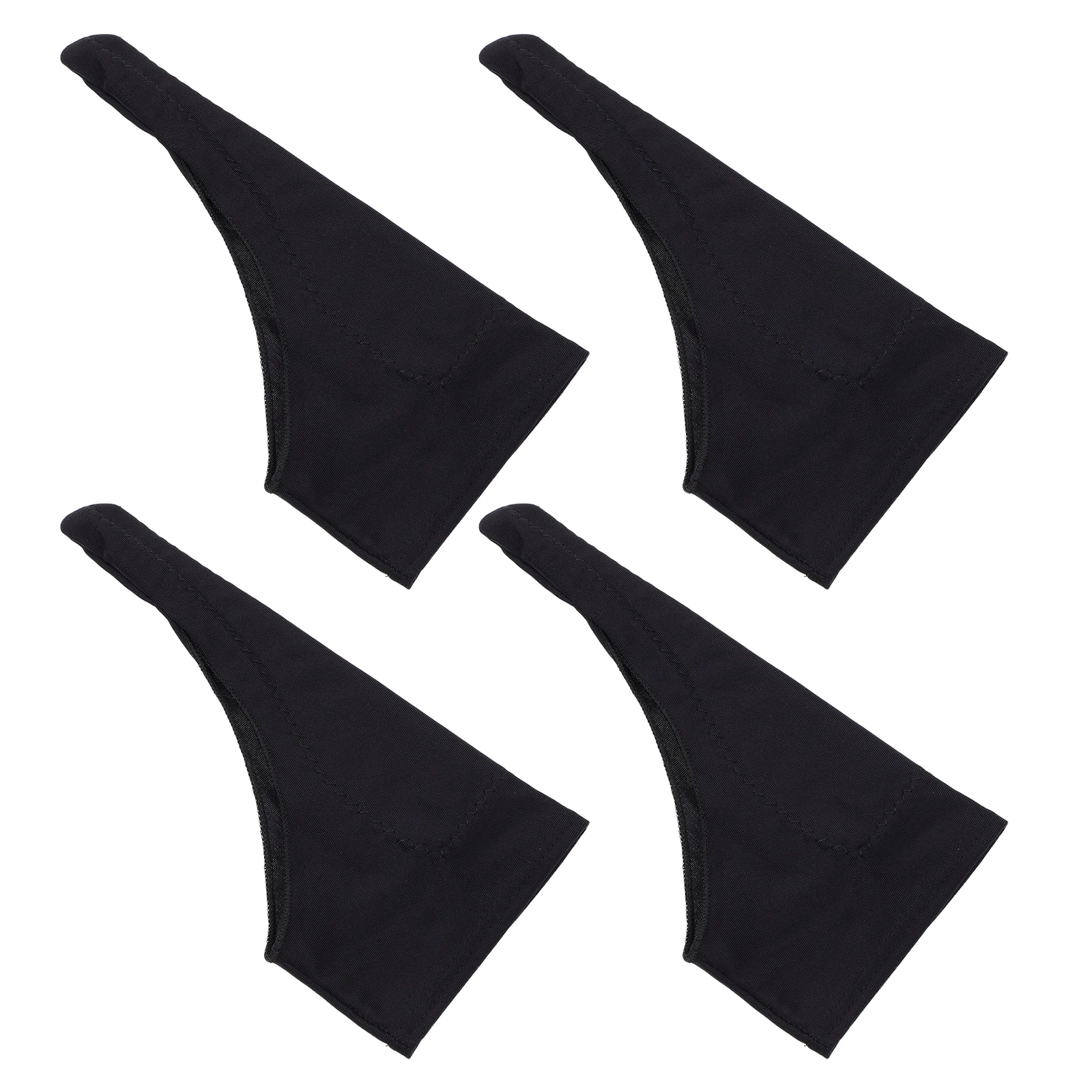 

4pcs Drawing Gloves Anti mistouch Non Fingerless Polyester Sweat Absorption Protect Screen Reduce Drag Digital Graphic