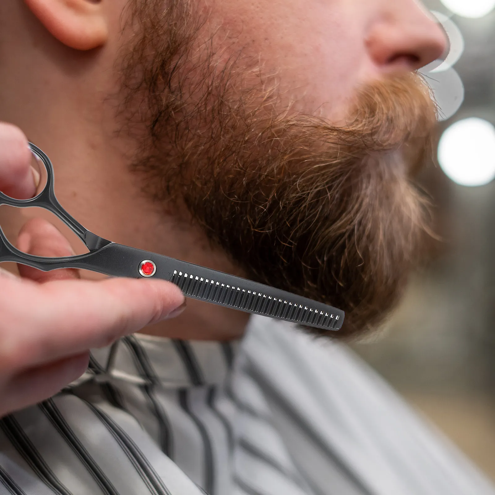 

Профессиональные ножницы для стрижки волос из нержавеющей стали с эргономичной изящной ручкой для домашнего использования, салонов, парикмахерских, для филировки и текстурирования волос