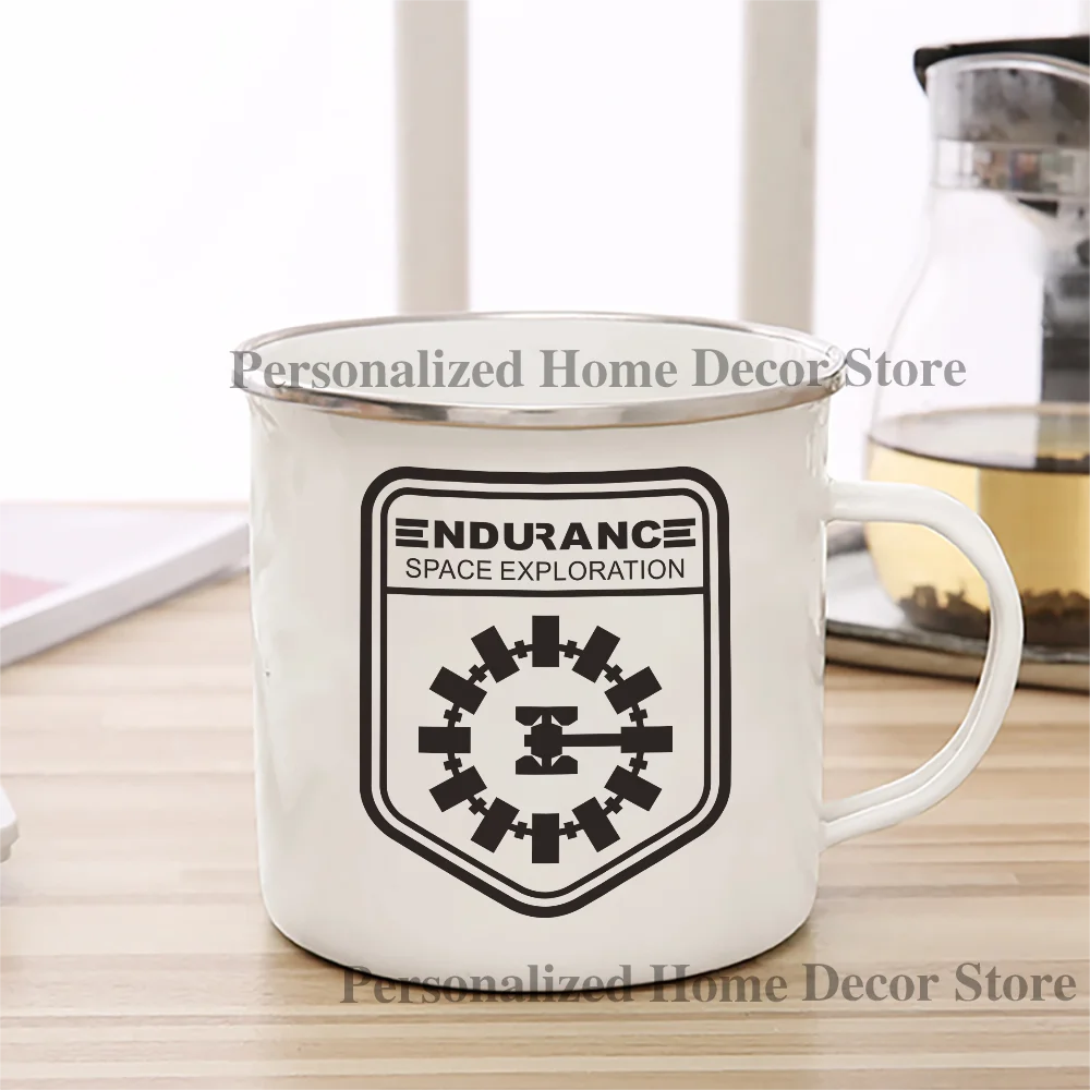 التحمل الفضاء استكشاف بين النجوم بالمينا كوب القهوة القدح 11 أوقية السيراميك القهوة الشاي كوب الكاكاو مقبض كوب شرب الشاي