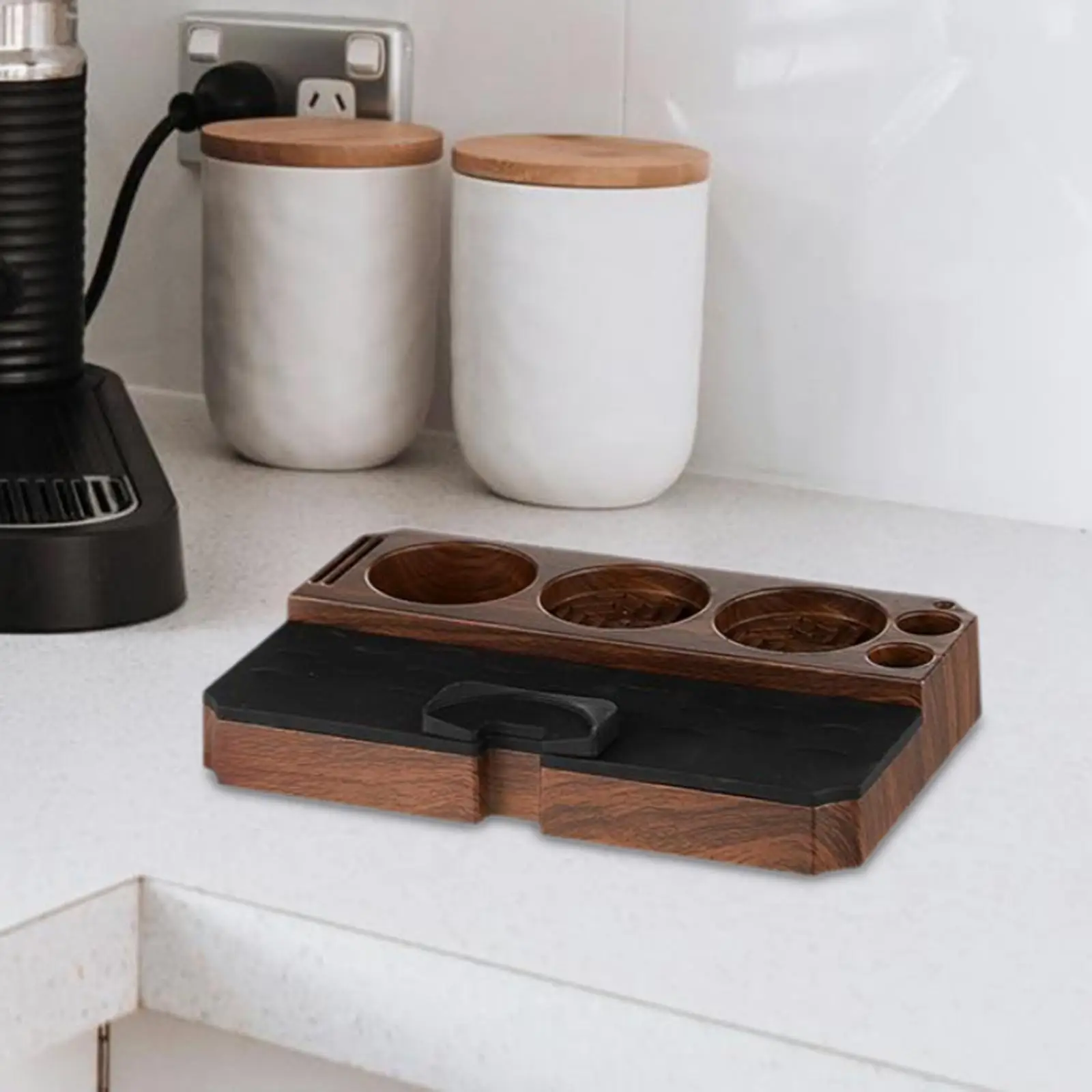 Coffee Tamping Espresso Station,Espresso Tamper Mat Stand,Coffee Tamper Holder,for Espresso Machine,Accessories,Shop Counters